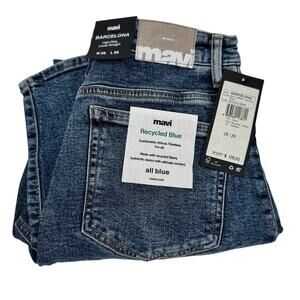 Mavi Barcelona Jeans Womens 29x29 ACTUAL Distressed High Rise Loose Straight NEW